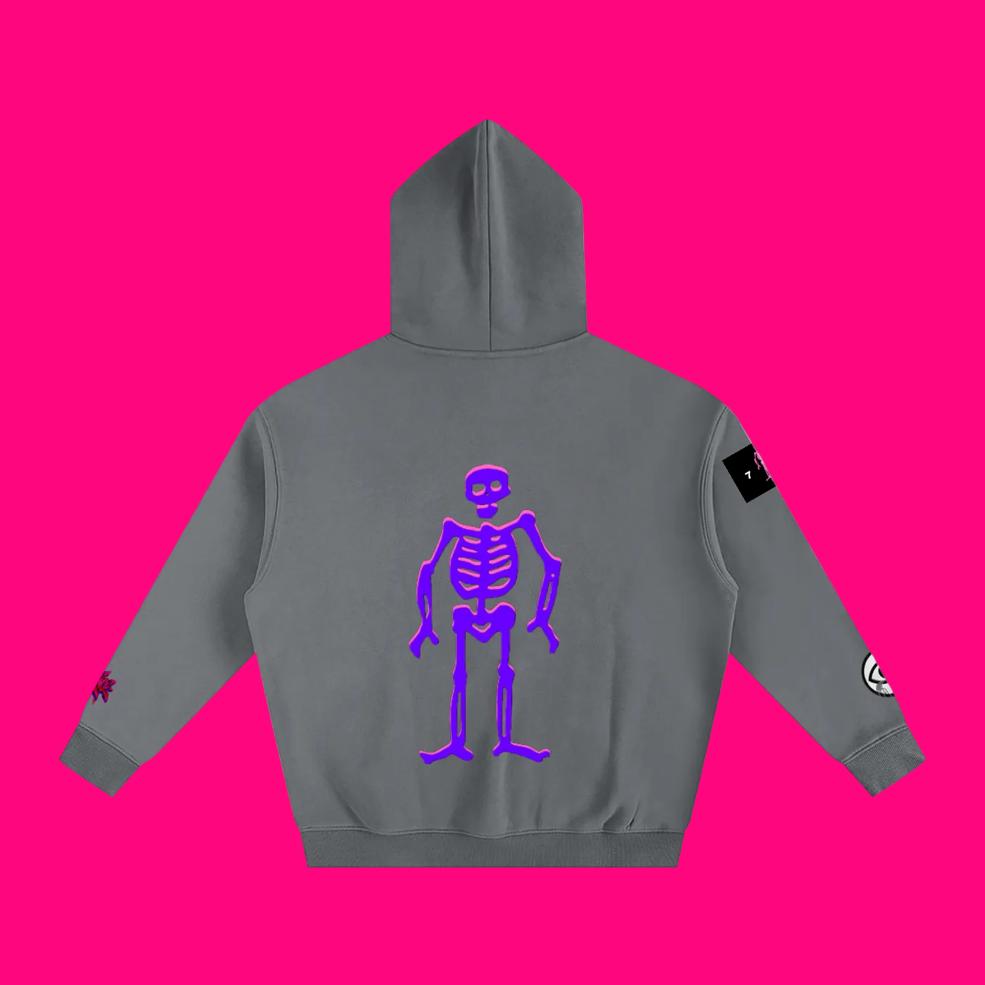 33 SKELLY Oversized Fleeced Hoodie