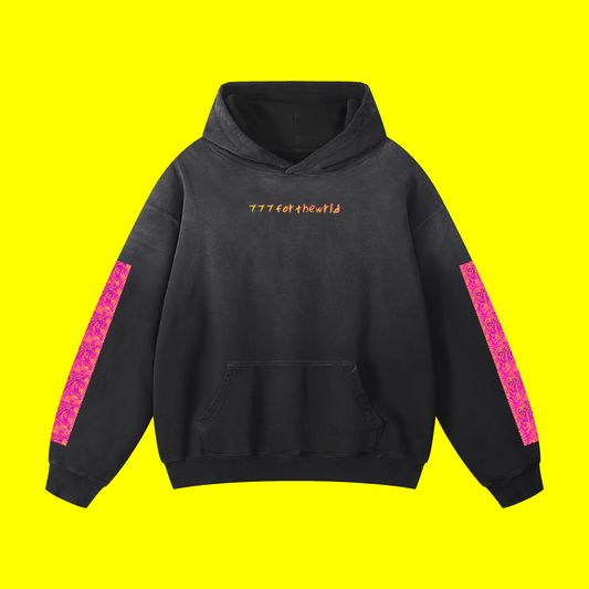 777forthewrld Heavyweight Sunfade Oversized Hoodie