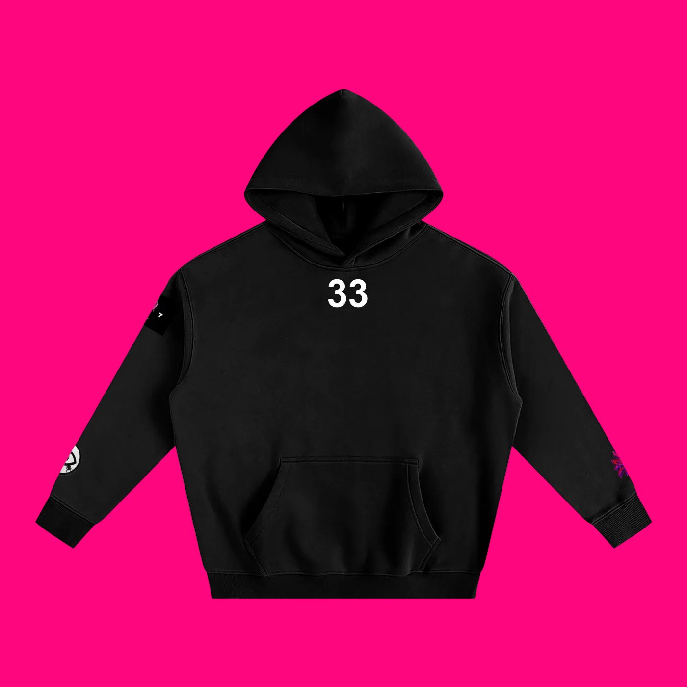 33 SKELLY Oversized Fleeced Hoodie