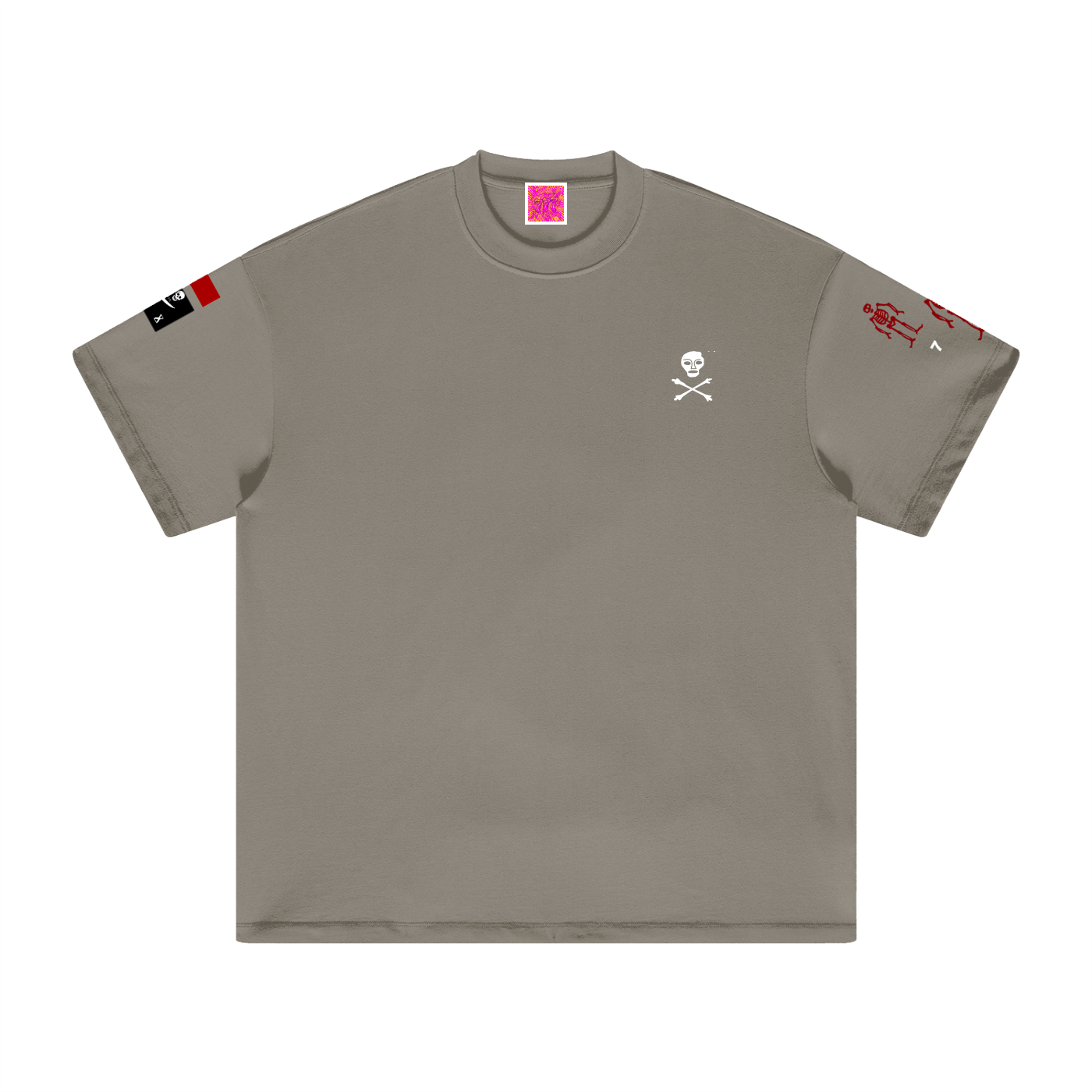 Heavy Weight Memento Mori Earth Tone T-Shirt