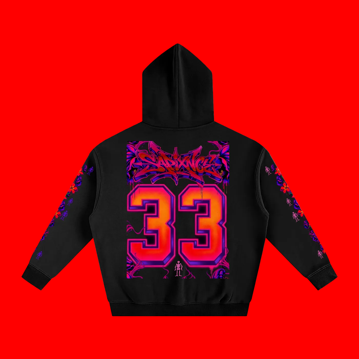 Oleander Monkshood Oversized Fleeced Hoodie