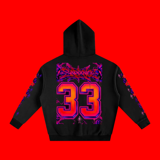 Oleander Monkshood Oversized Fleeced Hoodie