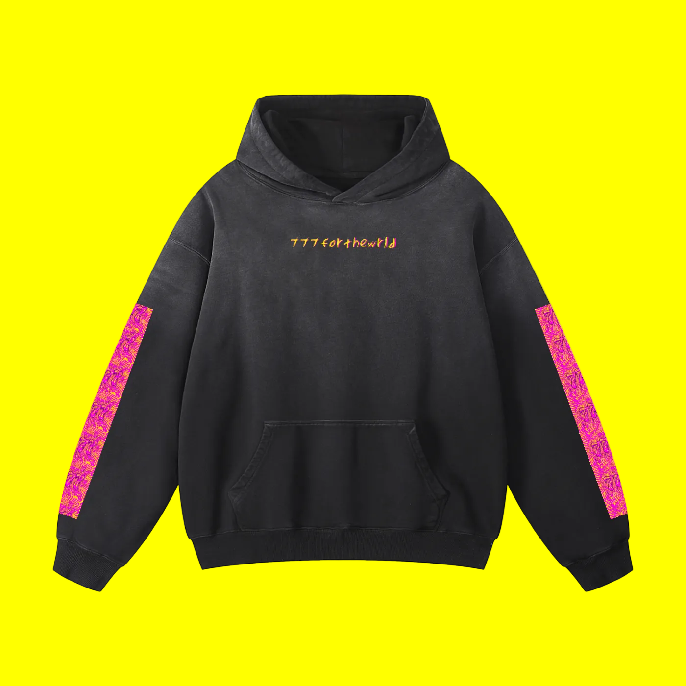 777forthewrld Heavyweight Sunfade Oversized Hoodie