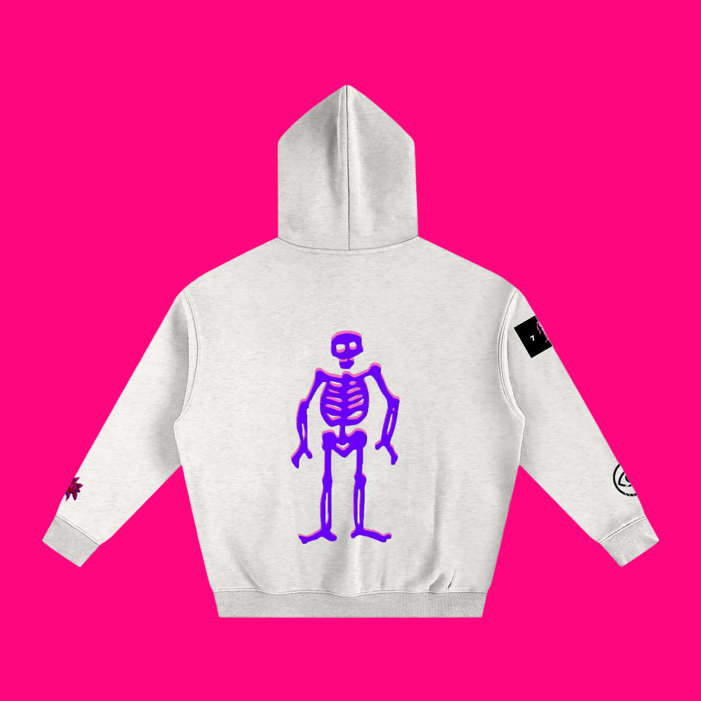 33 SKELLY Oversized Fleeced Hoodie