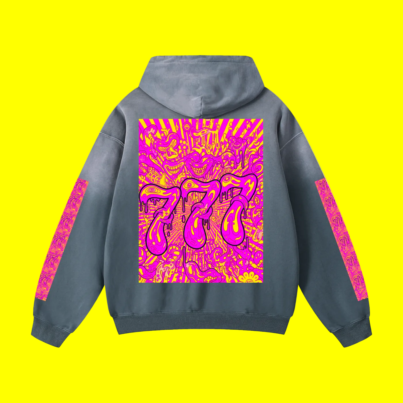 777forthewrld Heavyweight Sunfade Oversized Hoodie
