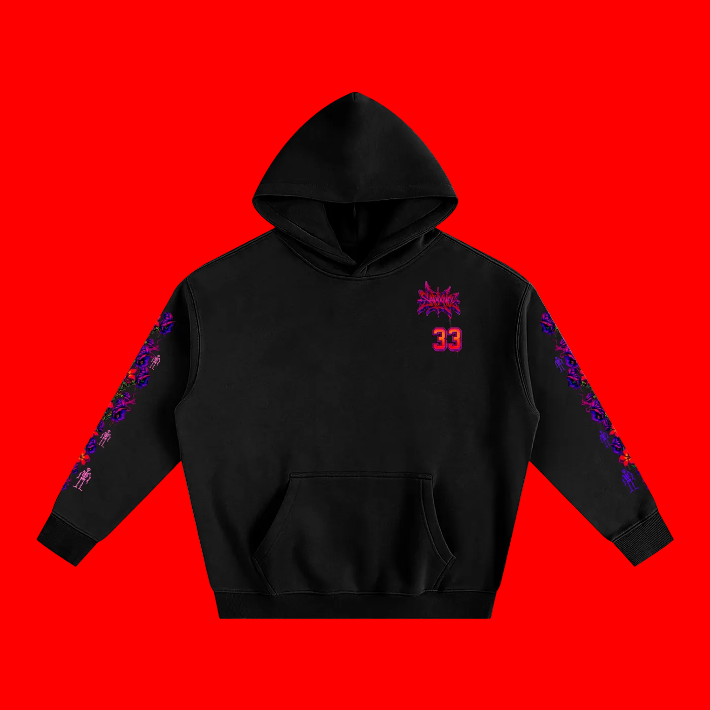 Oleander Monkshood Oversized Fleeced Hoodie