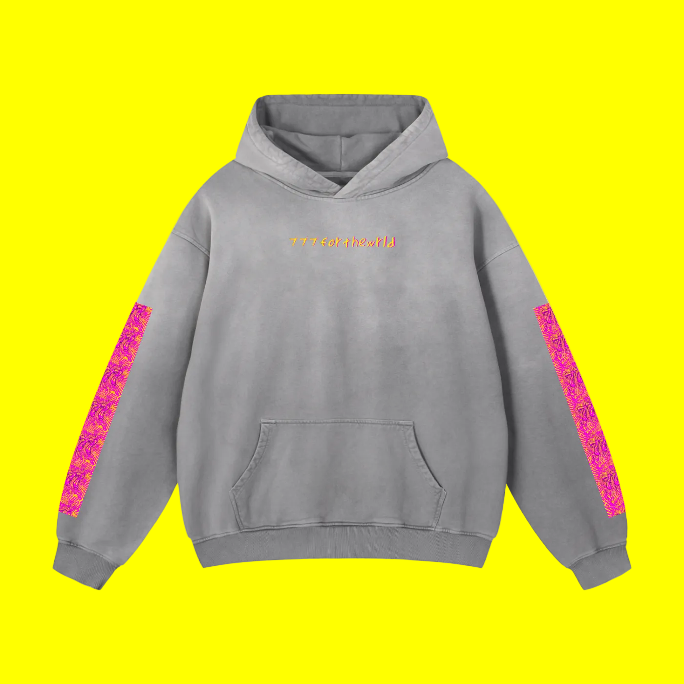 777forthewrld Heavyweight Sunfade Oversized Hoodie