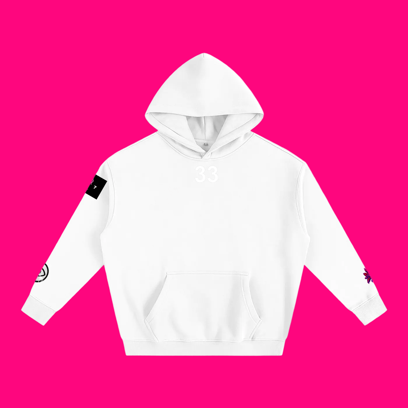 33 SKELLY Oversized Fleeced Hoodie