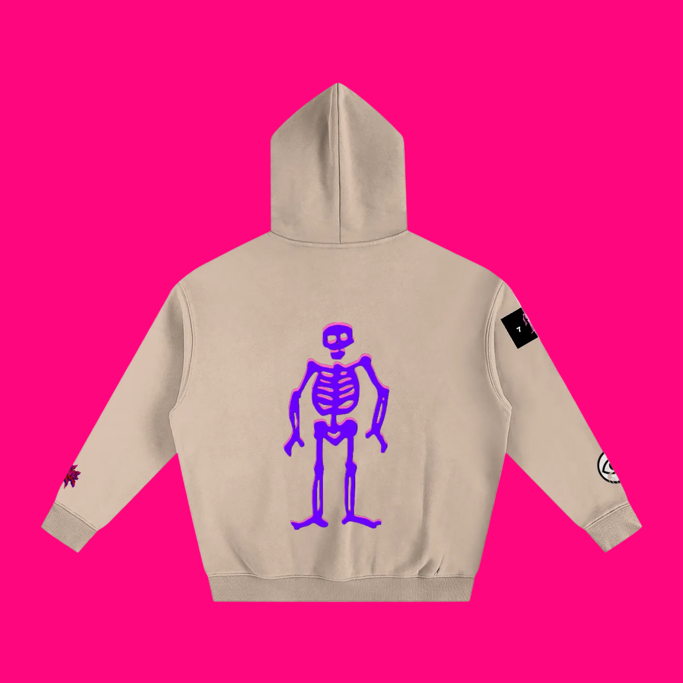 33 SKELLY Oversized Fleeced Hoodie