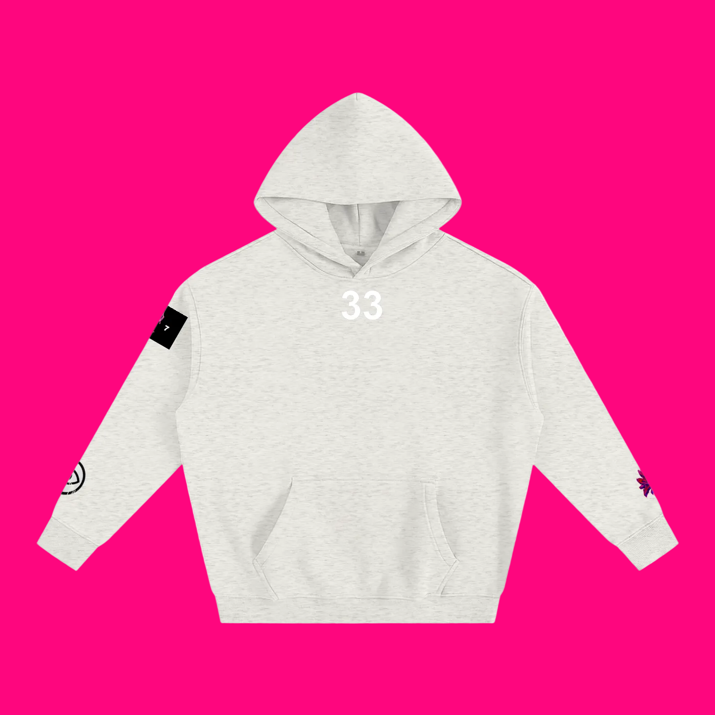 33 SKELLY Oversized Fleeced Hoodie