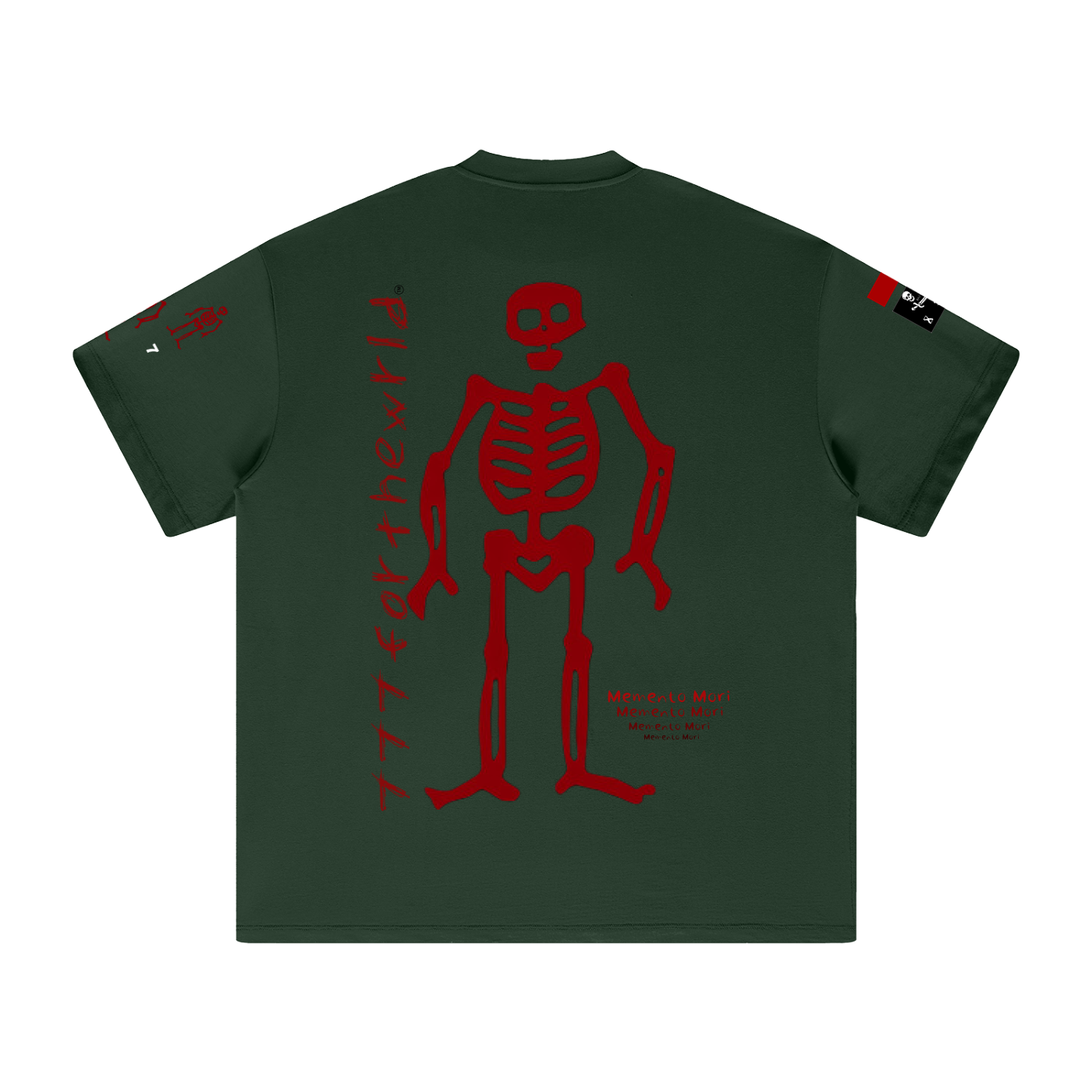 Heavy Weight Memento Mori Earth Tone T-Shirt