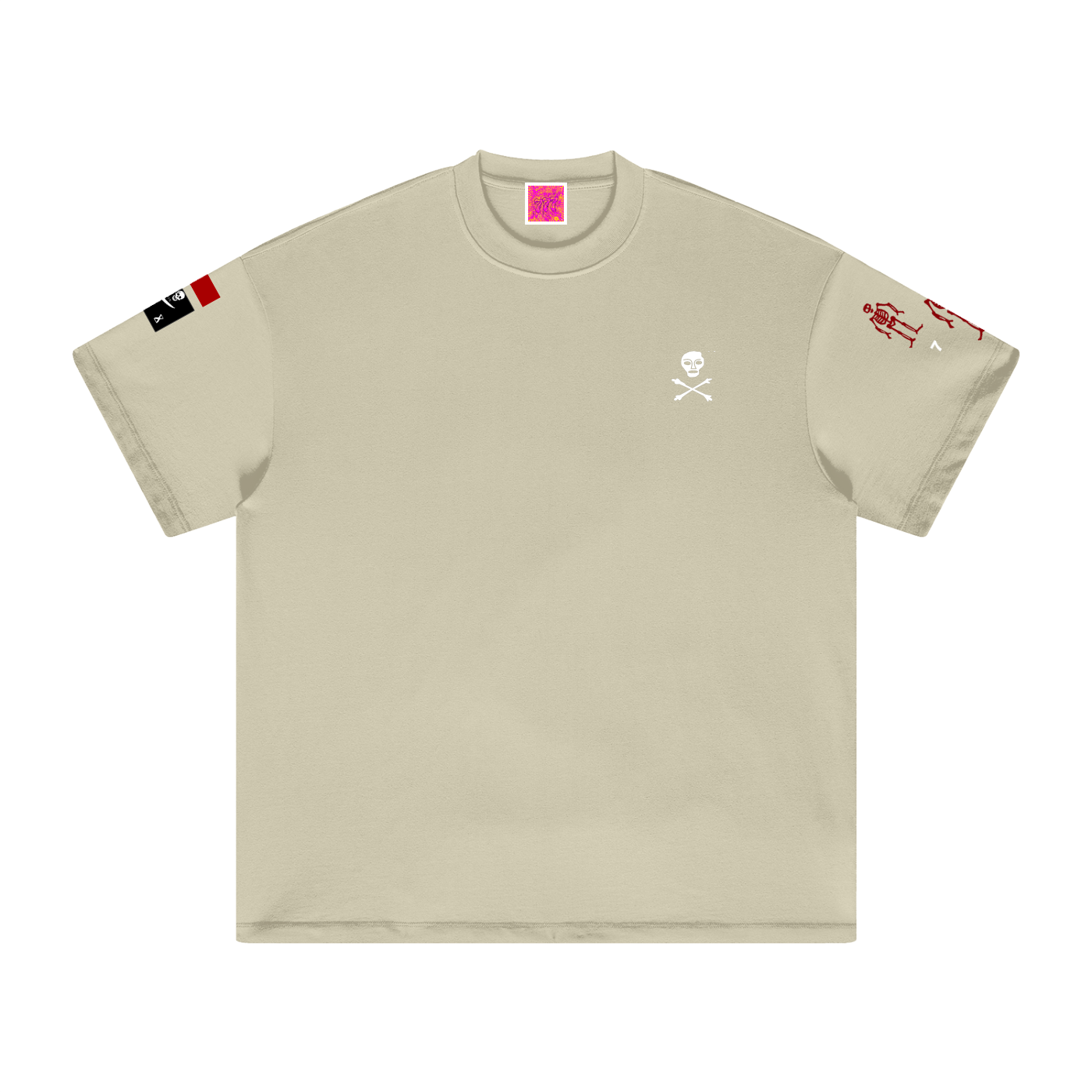 Heavy Weight Memento Mori Earth Tone T-Shirt