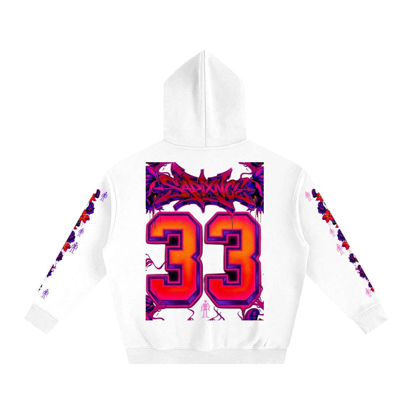 Oleander Monkshood Oversized Fleeced Hoodie