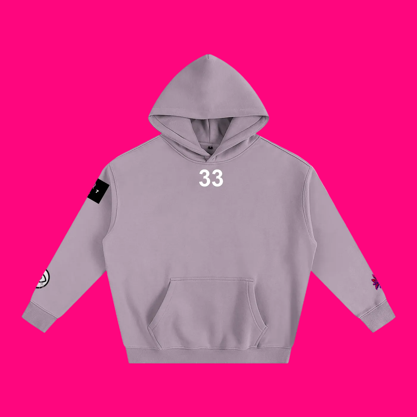 33 SKELLY Oversized Fleeced Hoodie
