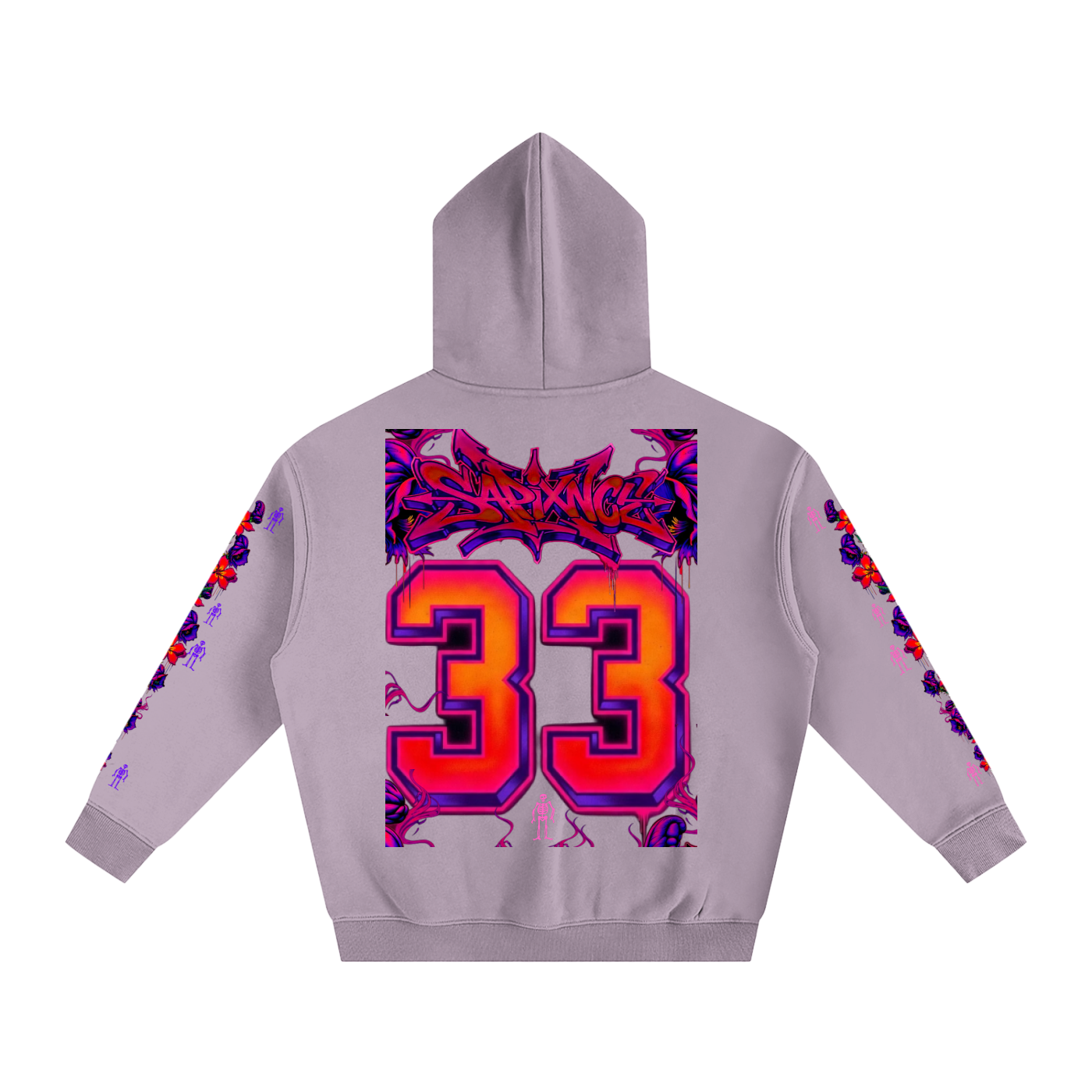 Oleander Monkshood Oversized Fleeced Hoodie