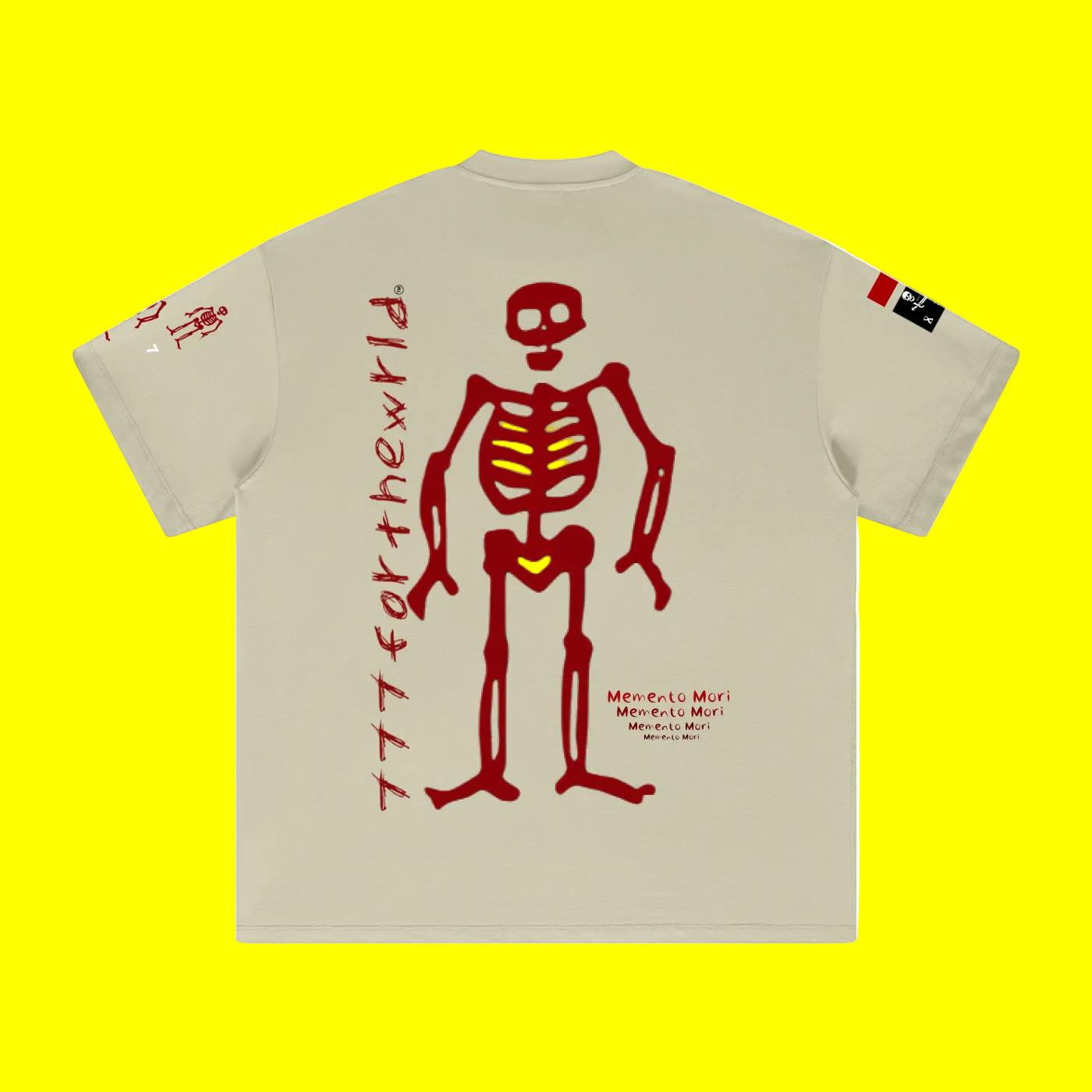 Heavy Weight Memento Mori Earth Tone T-Shirt