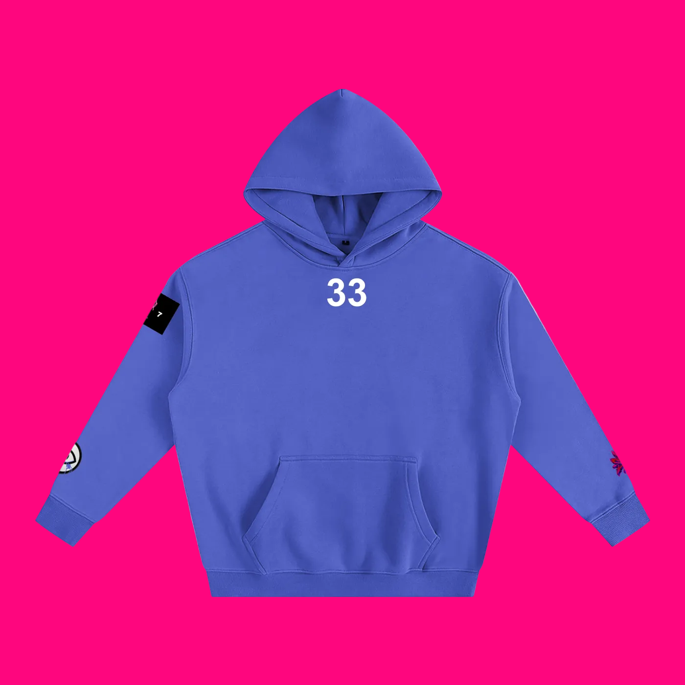 33 SKELLY Oversized Fleeced Hoodie