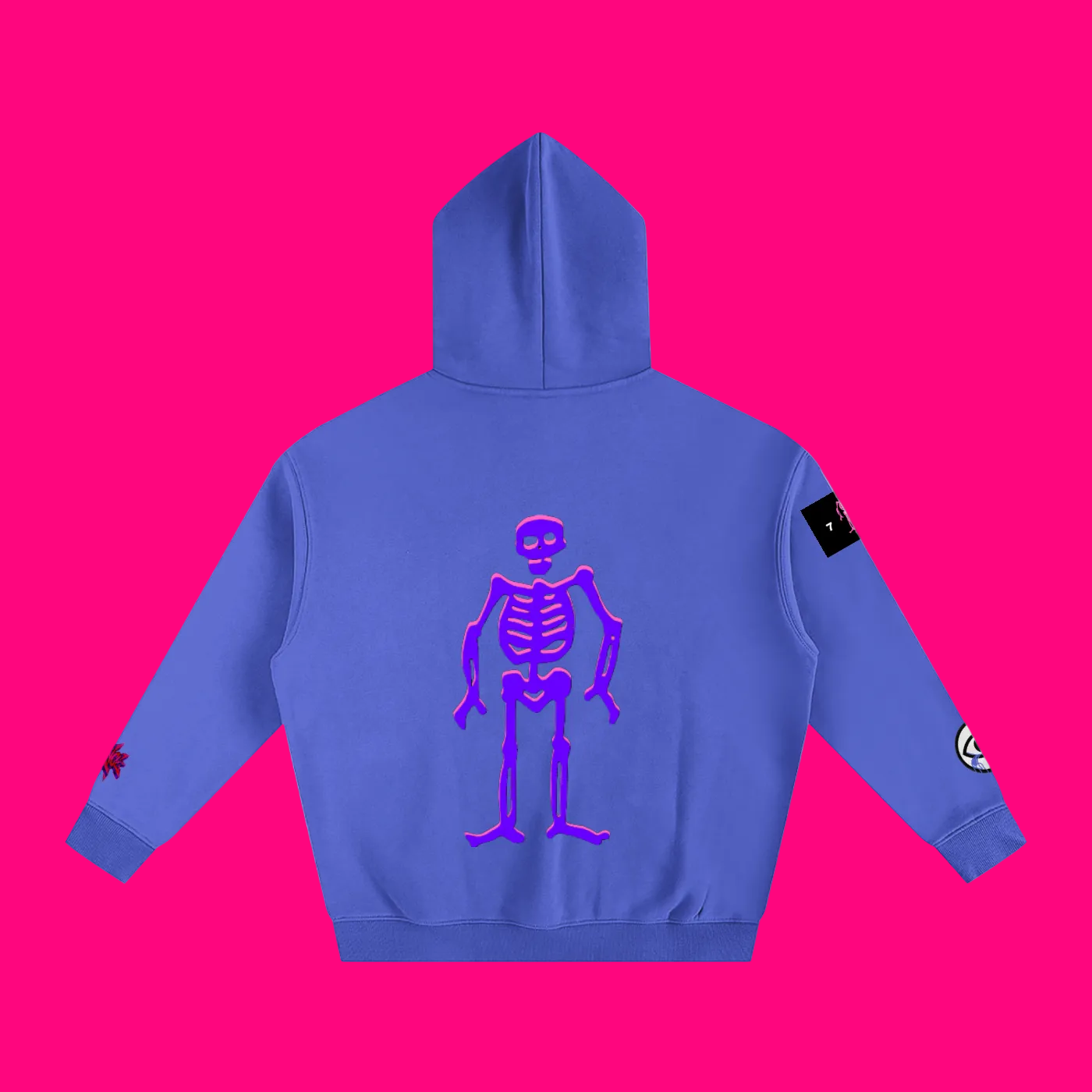 33 SKELLY Oversized Fleeced Hoodie