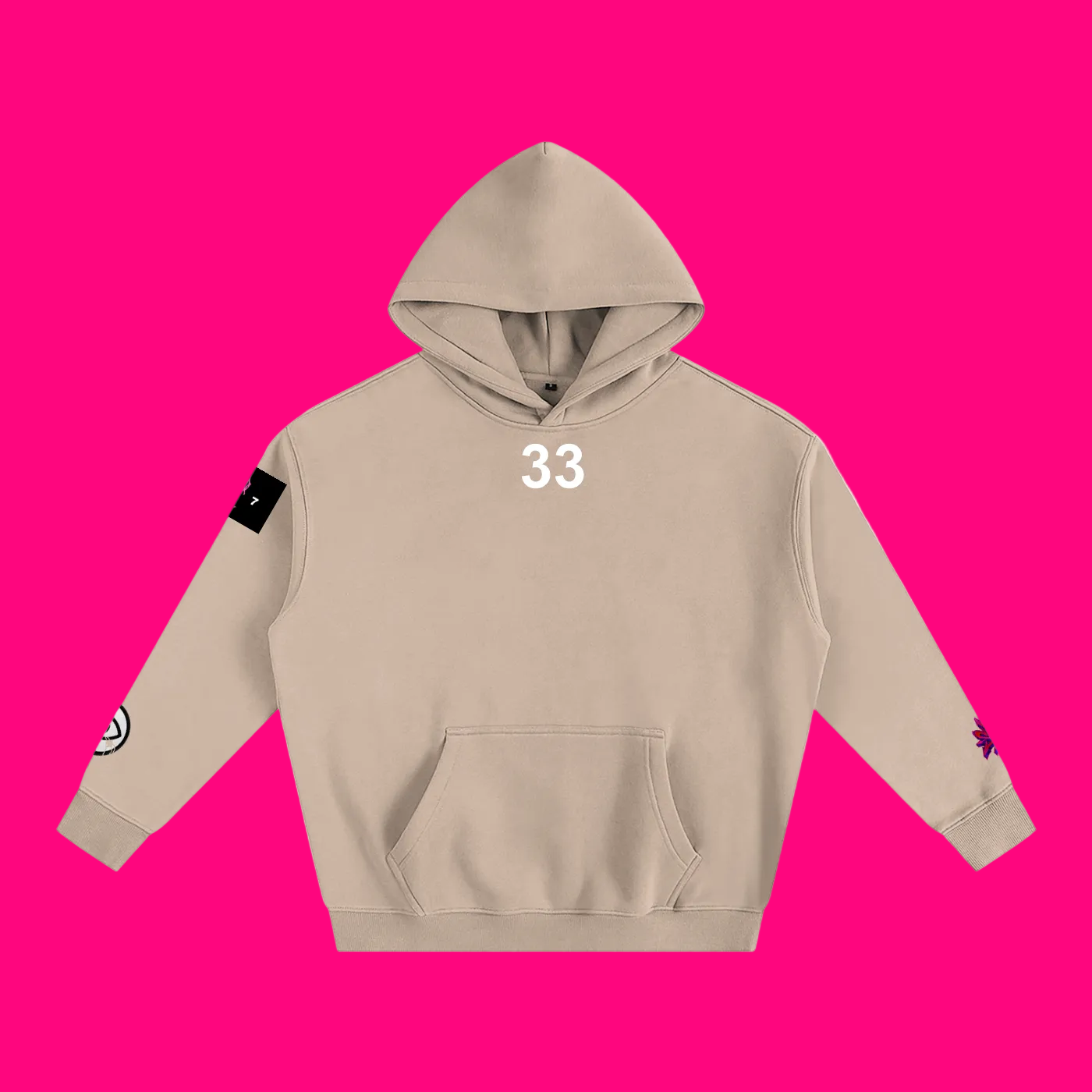 33 SKELLY Oversized Fleeced Hoodie