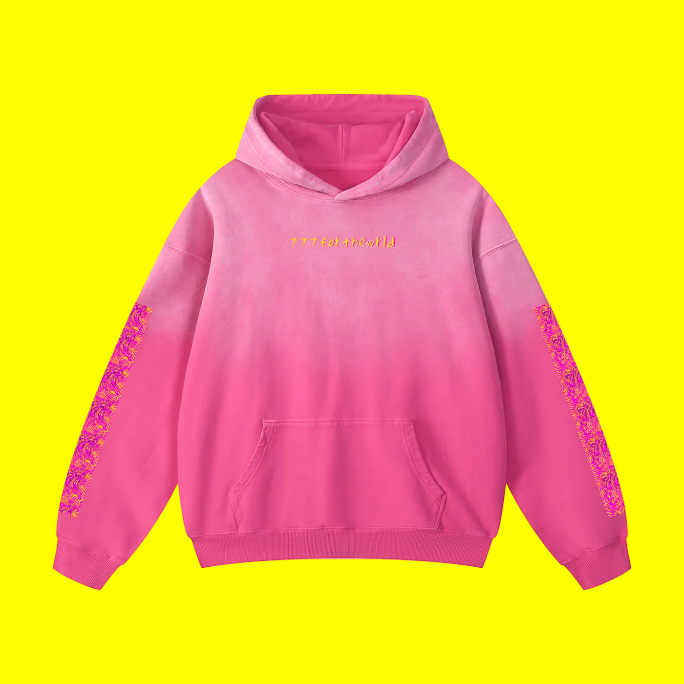 777forthewrld Heavyweight Sunfade Oversized Hoodie