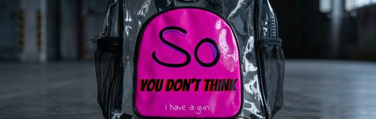 So You Don't Think I Have A Gun Clear Concert Backpack