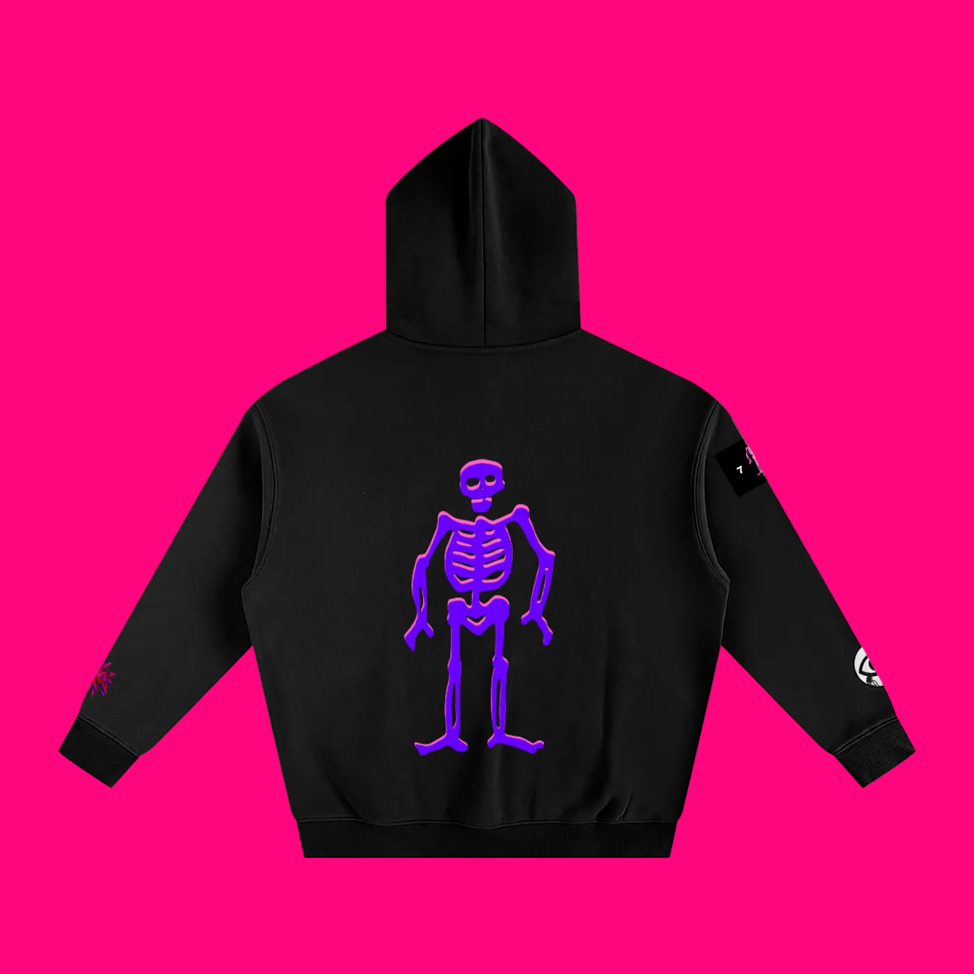33 SKELLY Oversized Fleeced Hoodie